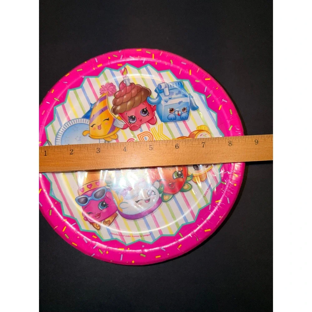 2 Shopkins Party Plates 16 Count 8.625 Inch Pink Birthday Unique Industries